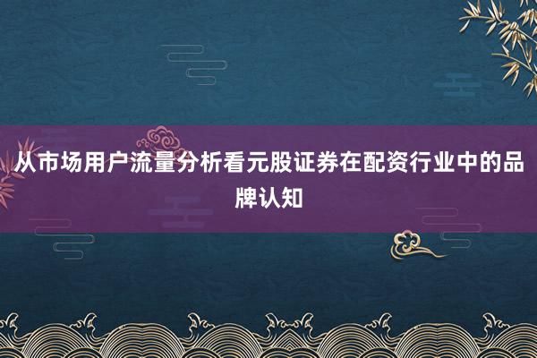 从市场用户流量分析看元股证券在配资行业中的品牌认知