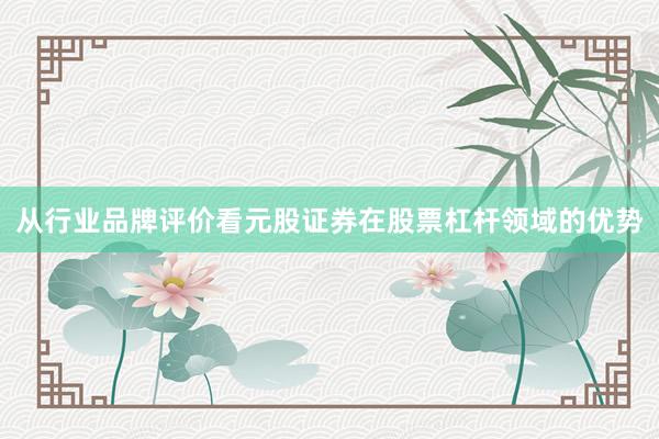 从行业品牌评价看元股证券在股票杠杆领域的优势