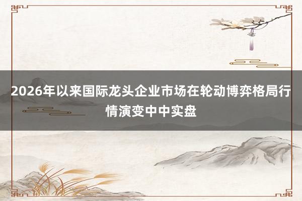 2026年以来国际龙头企业市场在轮动博弈格局行情演变中中实盘