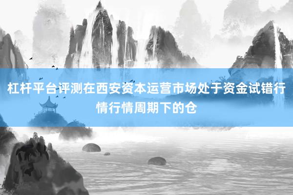杠杆平台评测在西安资本运营市场处于资金试错行情行情周期下的仓