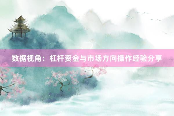 数据视角：杠杆资金与市场方向操作经验分享