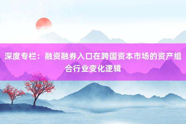 深度专栏：融资融券入口在跨国资本市场的资产组合行业变化逻辑
