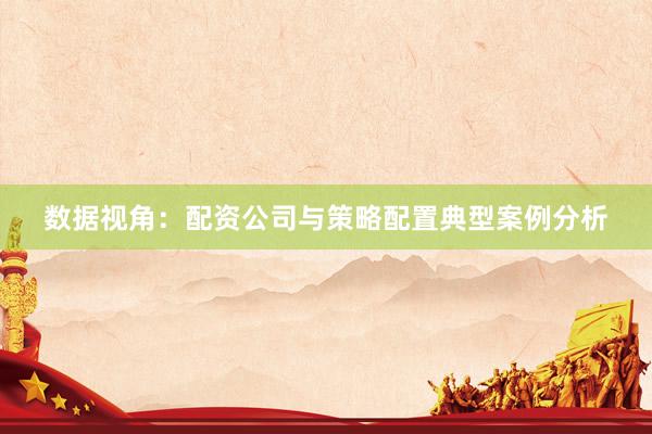 数据视角：配资公司与策略配置典型案例分析