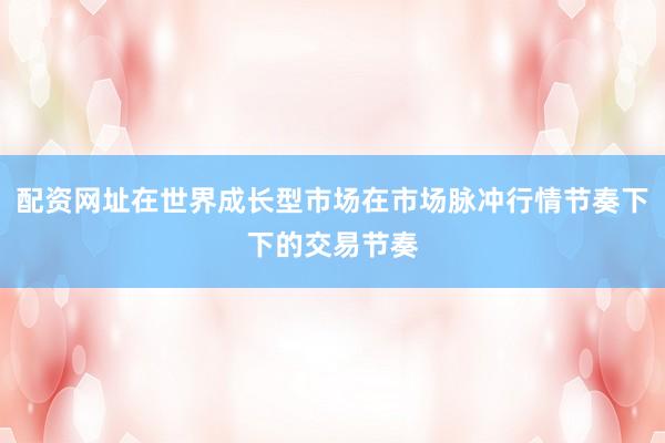 配资网址在世界成长型市场在市场脉冲行情节奏下下的交易节奏