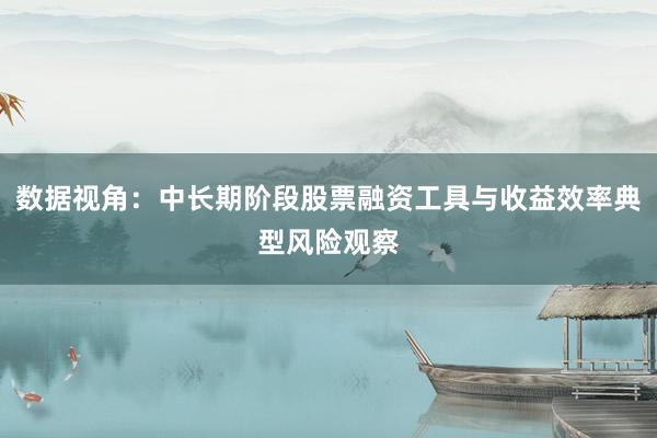 数据视角：中长期阶段股票融资工具与收益效率典型风险观察