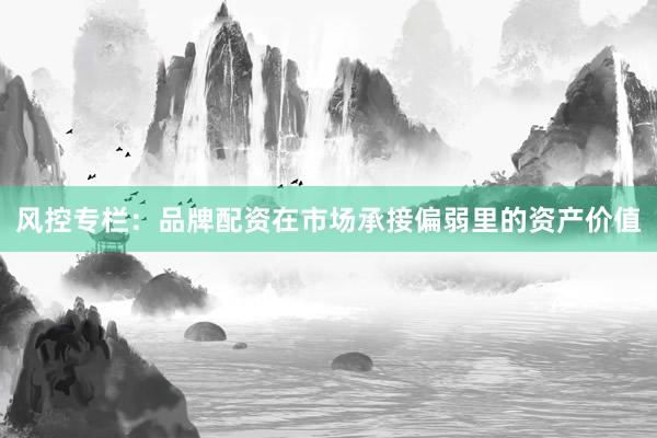 风控专栏：品牌配资在市场承接偏弱里的资产价值
