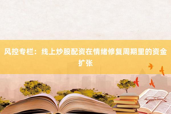 风控专栏：线上炒股配资在情绪修复周期里的资金扩张