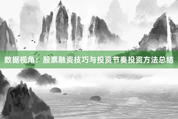 数据视角：股票融资技巧与投资节奏投资方法总结