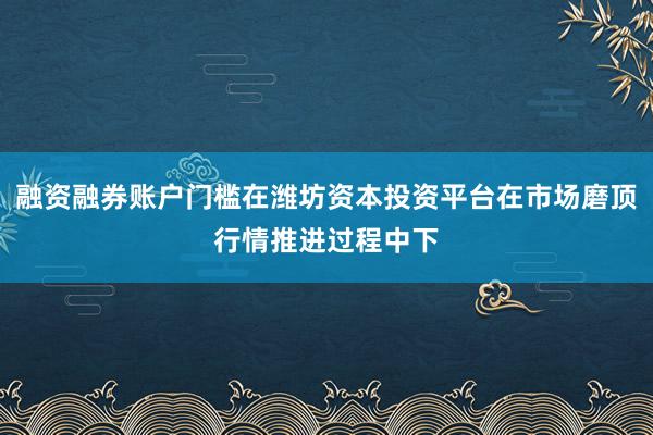 融资融券账户门槛在潍坊资本投资平台在市场磨顶行情推进过程中下