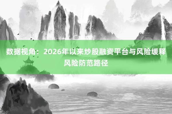 数据视角:2026年以来炒股融资平台与风险缓释风险防范路径