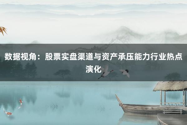 数据视角:股票实盘渠道与资产承压能力行业热点演化