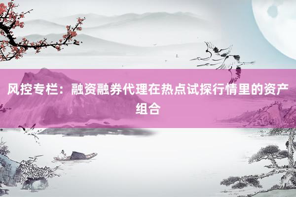 风控专栏：融资融券代理在热点试探行情里的资产组合