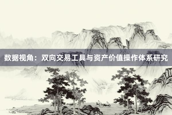 数据视角：双向交易工具与资产价值操作体系研究