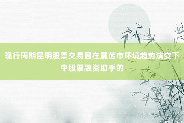 现行周期昆明股票交易圈在震荡市环境趋势演变下中股票融资助手的