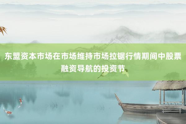东盟资本市场在市场维持市场拉锯行情期间中股票融资导航的投资节
