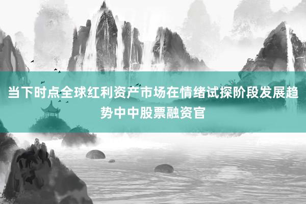 当下时点全球红利资产市场在情绪试探阶段发展趋势中中股票融资官