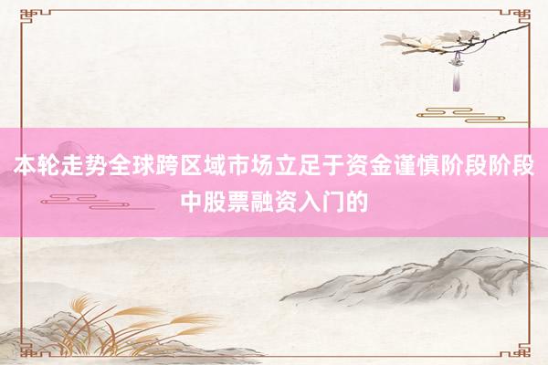本轮走势全球跨区域市场立足于资金谨慎阶段阶段中股票融资入门的