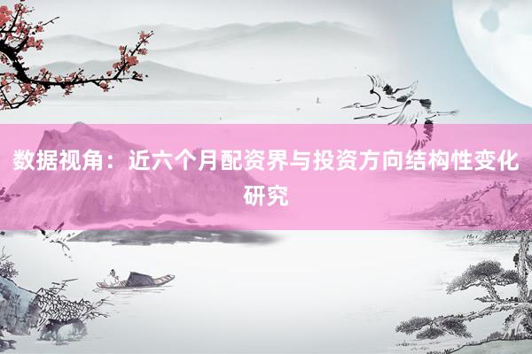 数据视角：近六个月配资界与投资方向结构性变化研究