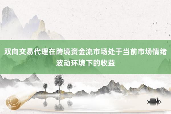 双向交易代理在跨境资金流市场处于当前市场情绪波动环境下的收益