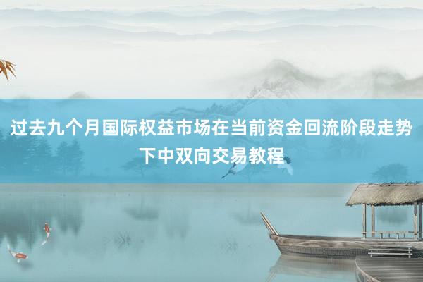 过去九个月国际权益市场在当前资金回流阶段走势下中双向交易教程