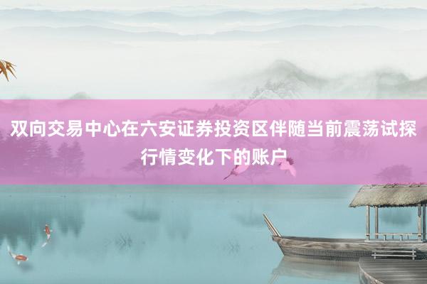 双向交易中心在六安证券投资区伴随当前震荡试探行情变化下的账户