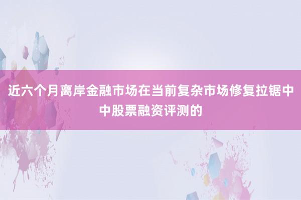 近六个月离岸金融市场在当前复杂市场修复拉锯中中股票融资评测的