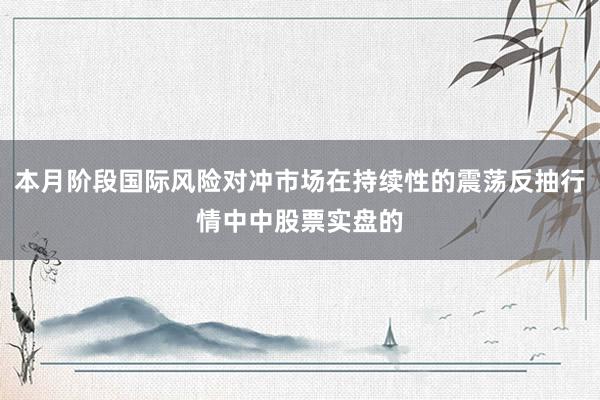 本月阶段国际风险对冲市场在持续性的震荡反抽行情中中股票实盘的