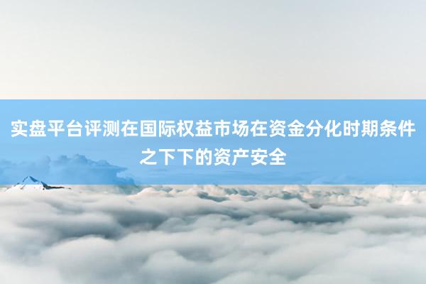 实盘平台评测在国际权益市场在资金分化时期条件之下下的资产安全