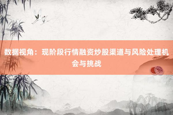 数据视角：现阶段行情融资炒股渠道与风险处理机会与挑战