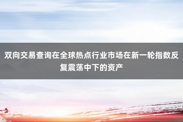 双向交易查询在全球热点行业市场在新一轮指数反复震荡中下的资产