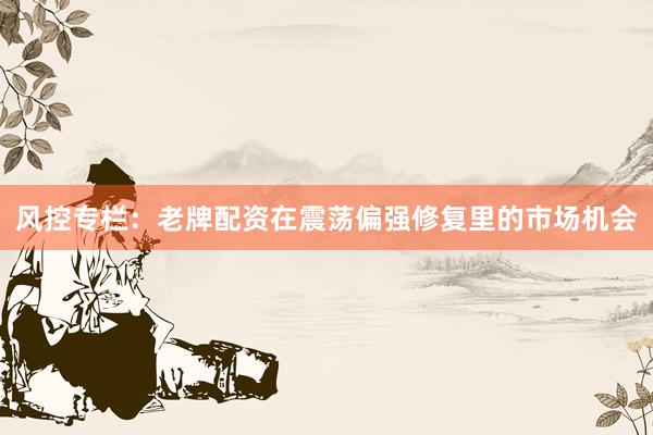 风控专栏：老牌配资在震荡偏强修复里的市场机会