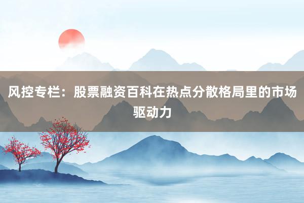 风控专栏：股票融资百科在热点分散格局里的市场驱动力