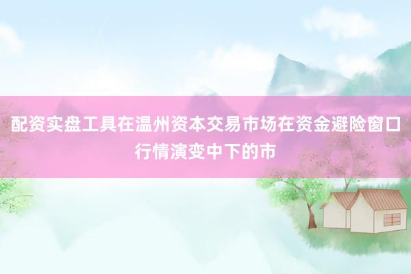 配资实盘工具在温州资本交易市场在资金避险窗口行情演变中下的市