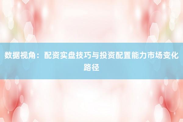 数据视角：配资实盘技巧与投资配置能力市场变化路径
