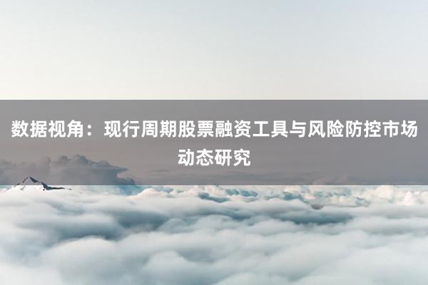 数据视角：现行周期股票融资工具与风险防控市场动态研究