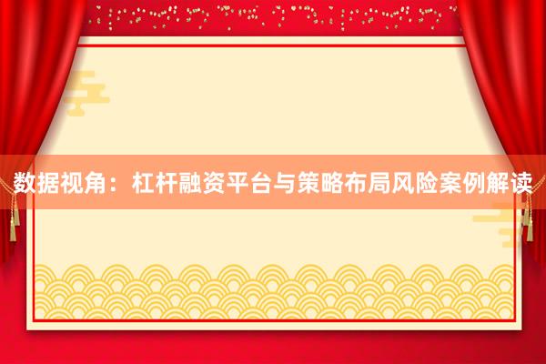 数据视角：杠杆融资平台与策略布局风险案例解读