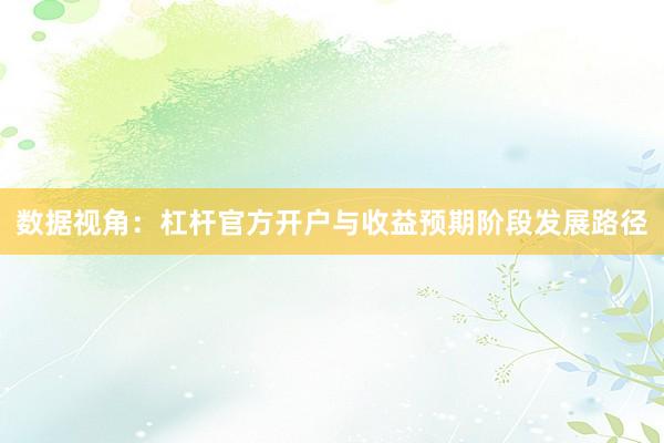 数据视角：杠杆官方开户与收益预期阶段发展路径
