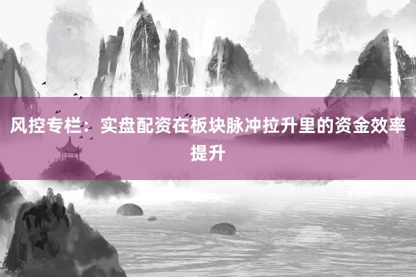 风控专栏:实盘配资在板块脉冲拉升里的资金效率提升