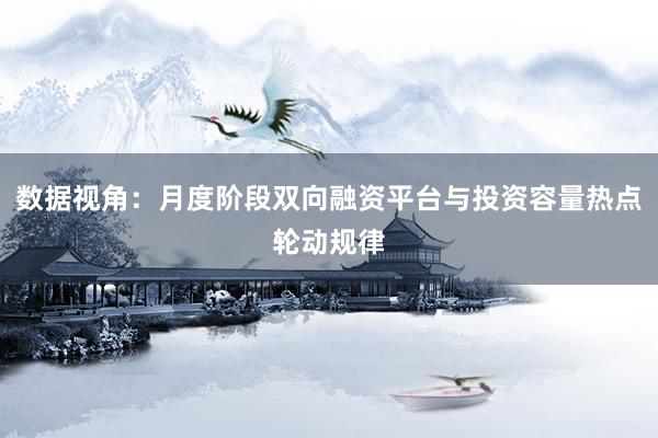 数据视角：月度阶段双向融资平台与投资容量热点轮动规律