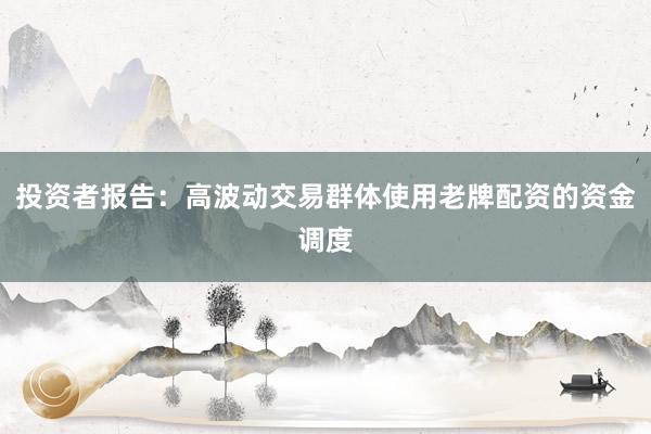 投资者报告：高波动交易群体使用老牌配资的资金调度