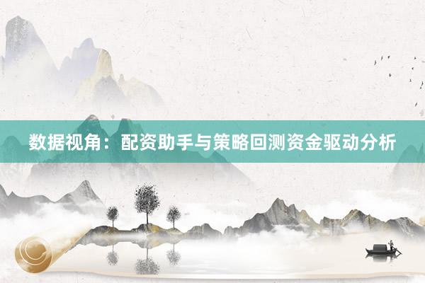 数据视角：配资助手与策略回测资金驱动分析