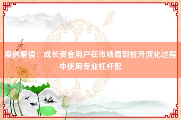 案例解读：成长资金用户在市场局部拉升演化过程中使用专业杠杆配