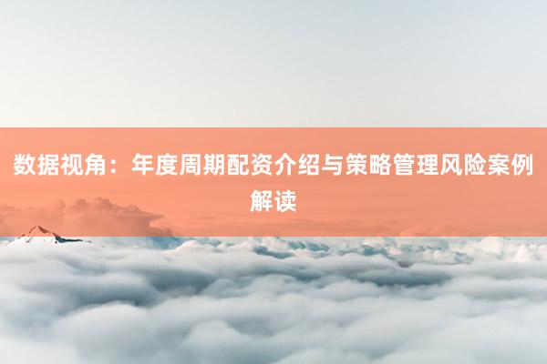 数据视角:年度周期配资介绍与策略管理风险案例解读