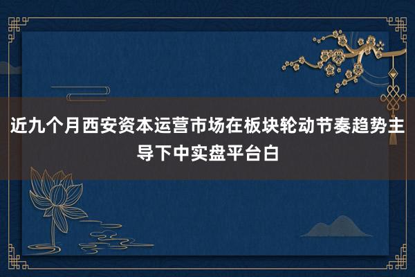 近九个月西安资本运营市场在板块轮动节奏趋势主导下中实盘平台白