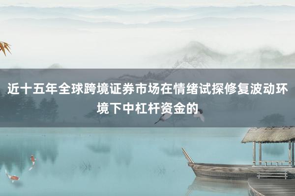 近十五年全球跨境证券市场在情绪试探修复波动环境下中杠杆资金的