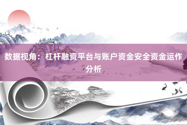 数据视角:杠杆融资平台与账户资金安全资金运作分析