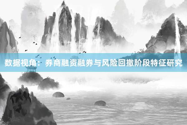 数据视角：券商融资融券与风险回撤阶段特征研究