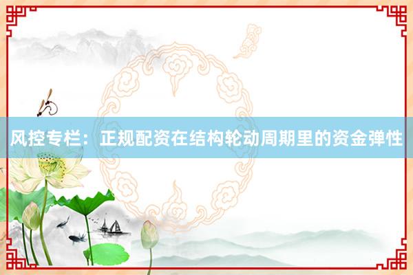 风控专栏：正规配资在结构轮动周期里的资金弹性