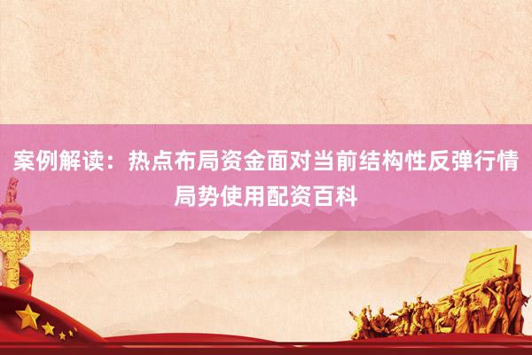 案例解读：热点布局资金面对当前结构性反弹行情局势使用配资百科