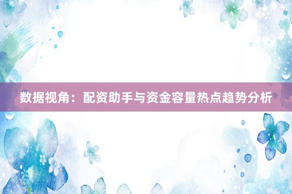 数据视角：配资助手与资金容量热点趋势分析
